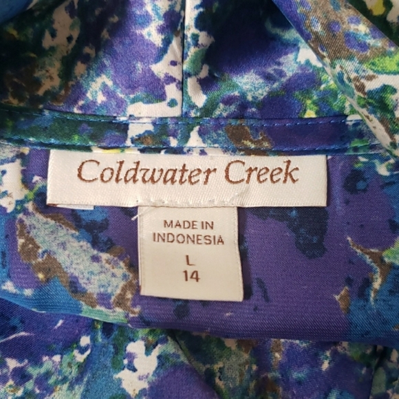 Sleeveless Coldwater Creek Blouse - Picture 2 of 6